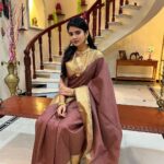 Soundariya Nanjundan Instagram - Be not afraid of growing slowly. Be afraid only of standing still. #stillfromadvideo #ad . Makeup & hair 🤎- @makeup_by_kez Jewellery- @vivahbridalcollections Saree- @h_o_g_h Casting Coordinator - @jeffreypaulll . Valasaravakkam
