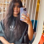 Soundariya Nanjundan Instagram – Sometimes change is what we need 💇‍♀️♥️ Bangs It is 🤍 
#newlook #haircut #selflove 
.
📍- @anlon.artsalon 
Stylist- @appu.anlon 
.
#soundariyananjundan #soundariya #nanjundan #soundarya #soundaryananjundan Anlon art salon