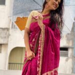 Soundariya Nanjundan Instagram – I Find Peace In The Rain ☔️
.
Saree – @tamairafashion
.
#chennairains #sareelove
.
#soundariyananjundan #soundariya #nanjundan #soundarya #soundaryananjundan Rain Rain Rain