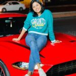 Sreevidya Nair Instagram - A mandatory picture after a Night drive in a super car through the colourful streets of DXB ✨ Thanks to @spartans.dmc QusaisDubai
