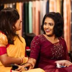 Sreevidya Nair Instagram - All about the saree day #insideseematti Saree @thantrek.design.couture