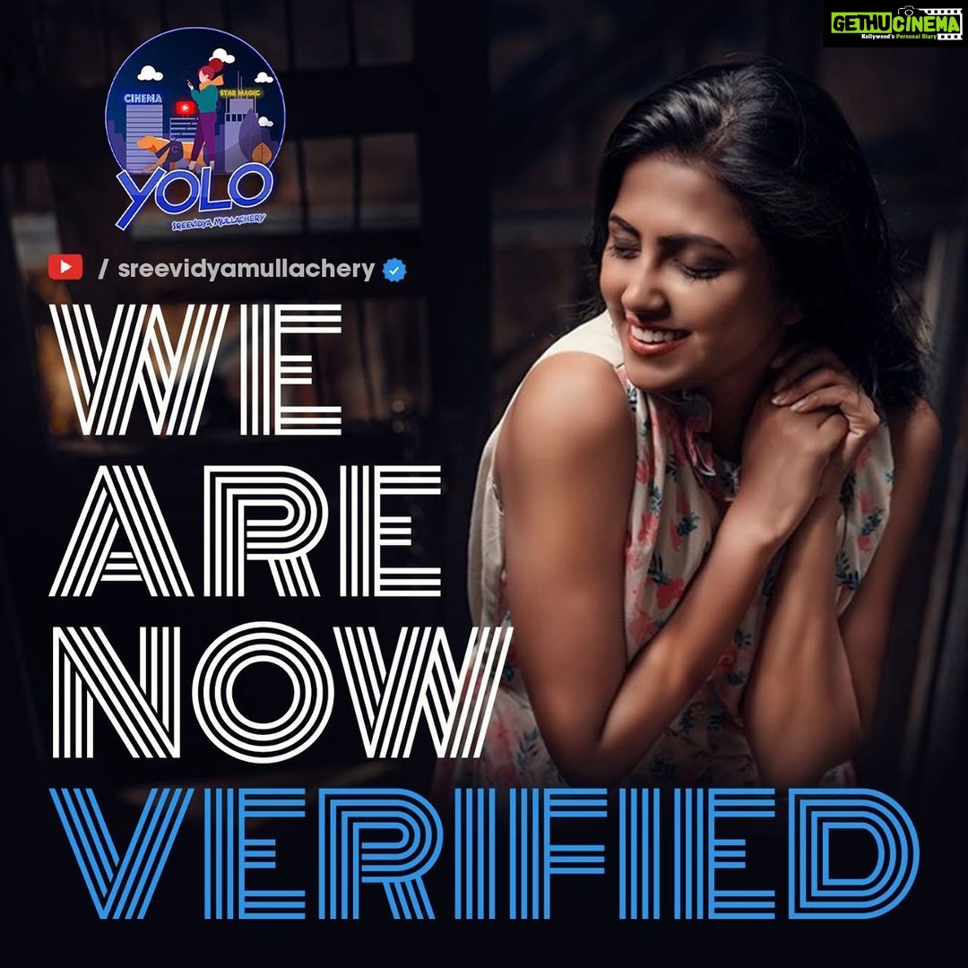 Sreevidya Nair Instagram - As we are reaching towards 1,50,000 Subscribers, now we are verified here in Youtube. I would like to take a moment and thank each one of my YouTube family and well wishers for the immense support, love and positivity you guys have given towards me and my YouTube Channel YOLO by Sreevidya Mullachery. Keep supporting like this and I ll be always grateful towards each one you 😊 So we are now 140K Strong and verified ✨ Lots and lots of love 𝓢𝓻𝓮𝓮𝓿𝓲𝓭𝔂𝓪 𝓜𝓾𝓵𝓵𝓪𝓬𝓱𝓮𝓻𝔂 @yolo_sreevidyamullachery