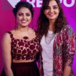 Sreevidya Nair Instagram - With the one and only lady superstar of Mollywood @manju.warrier chechi 🥰 📷 @foto_nick_weddings 💄 @sajani_mandara 👗 @fatiz_official #ladysuperstar #manjuwarrier