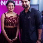 Sreevidya Nair Instagram - Tovino chetta @tovinothomas it was a genuine joy to meet you ☺️ I'm looking forward to sharing a screen with you someday. 🦸🏼‍♂️ 📷 @abhiramkrishna_ks 💄 @sajani_mandara 👗 @fatiz_official @mazhavilmanoramatv #mazhavilawards2022 #mazhavilentertainmentawards2022