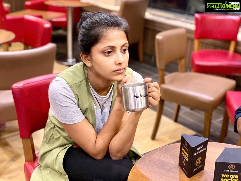 Sreevidya Nair Instagram - Sometimes I go hours without drinking coffee βοΈ itβs called sleeping π΄π΄π΄ Tim Hortons, Al Ghurair Centre, Uae