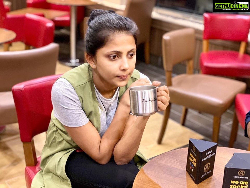 Sreevidya Nair Instagram - Sometimes I go hours without drinking coffee βοΈ itβs called sleeping π΄π΄π΄ Tim Hortons, Al Ghurair Centre, Uae
