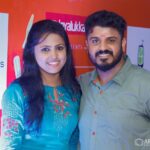 Sreevidya Nair Instagram - Bomb kadha still in theatre.. nd my on screen chettan s here in off screen... @bibingeorge.onair @ugm_entertainment ##redfmmusicalawards Adlux International Convention & Exhibition Centre
