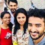 Sreevidya Nair Instagram - Some people hang in your life forever... Here this two boys , I got them from my 4th age.. and we studied in same class.. nd she @anjumeenakshi joined with us from 5 th grade... there is a missing face @chithuavi .. nd we grew together.. nd still continuing.. ths was His @ajish_13 last vacation from #china Movie Max Circle & Cine Krishna