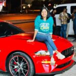 Sreevidya Nair Instagram - A mandatory picture after a Night drive in a super car through the colourful streets of DXB ✨ Thanks to @spartans.dmc QusaisDubai