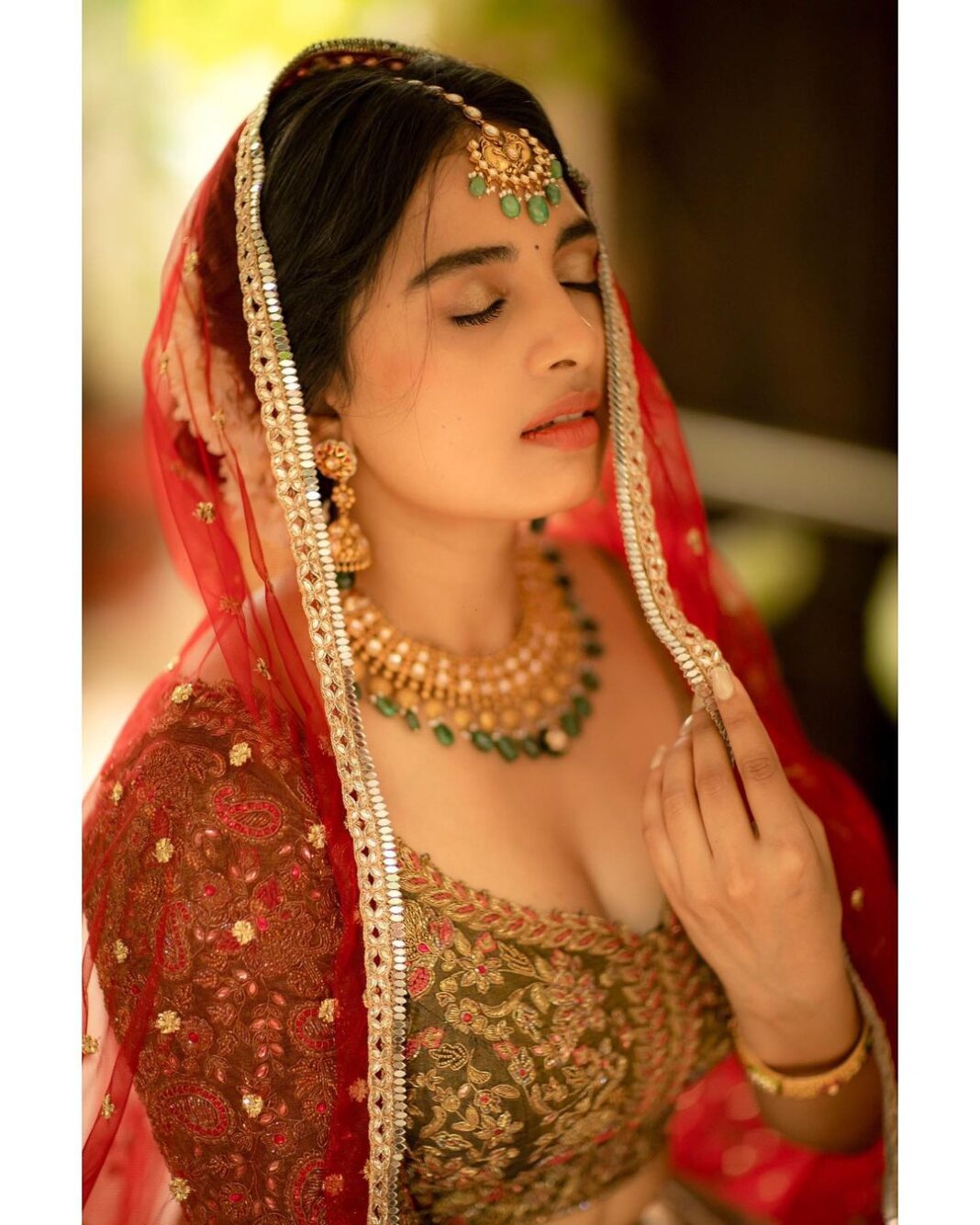 Srushti Dange Instagram - 🪔💫 Desinger by @nirali_design_house Makeup by @makeup_by_kez Hairdo by @banu_hairstylist_sareedrapist Photography by @camerasenthil Jewellery by @challani_jewellery Shoot organise by @rrajeshananda