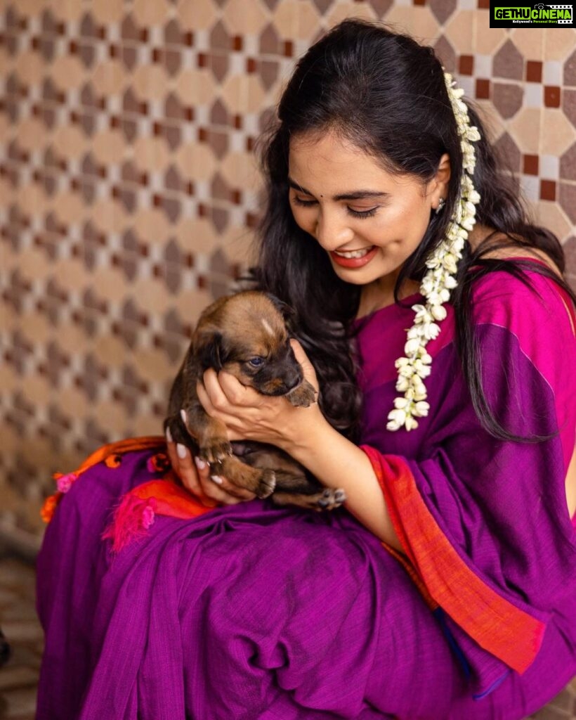 Srushti Dange Instagram - Sru X puppy 🐶 Cutest thing ever 💯