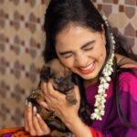 Srushti Dange Instagram - Sru X puppy 🐶 Cutest thing ever 💯