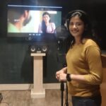 Sshivada Instagram - Completed dubbing for my next 😊😊 @rohinvenkatesan @aishwaryarajessh @actorjai @_vriddhi_ #dubbing #tamilmovie #lovewhatyoudo #happyme