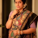 Suhasini Maniratnam Instagram - Mayukhafabs brings in the joy and happiness of Diwali with a dhamaka. Our favourite Ms Suhasini is wearing our fusion pure #kanjeevaram silk with #penkalamkari work all over. She is an epitome of elegance, Grace and old world charm and Mayukha is proud to drape her in this 6 yards of sheer poetry. Photography - @camerasenthil #ootd#diwalioutfit#saree#sareelove#traditionalwear#couturefashion#contemporaryfashion#festivewear#diwali2022#sareestyling#sareedraping#trending#styling#instagood#instafashion#fashionphotography