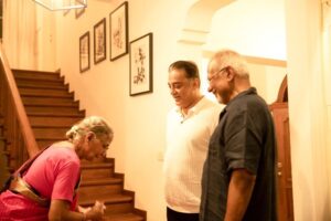 Suhasini Maniratnam Instagram - Great  men coming together