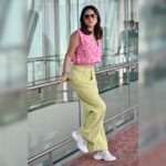 Sunny Leone Instagram - Pop of color!! Top by @sazo.in @projectteteatete Pants by @freakinsindia Styled by @hitendrakapopara Fashion team @tanyakalraaa @sarinabudathoki