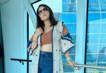 Sunny Leone Instagram - Loved this jacket!! Outfit by @ashnarajeshmirani Styled by @hitendrakapopara Fashion team @tanyakalraaa @sarinabudathoki