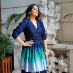 Swara Bhaskar Instagram – Strutting about the talent of @raffughar ! My discovery of the year!! 💙✨
#jahaanchaaryaar promotions in ..
.
Outfit: @raffughar
Jewellery: @tribebyamrapali
Styled by: @prifreebee @a.bee.at.work
Make up: @makeupbypoojagosain
Hair: @lawangtamang95 @anukaushikstudio