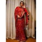 Swara Bhaskar Instagram - Drape it any which way, nothing slays the red carpet like a red sari! Especially when @sandeepkhosla plays fairy Godmother!❣️✨🥰 . Saree: @abujanisandeepkhosla Headpiece: @amamajewels Bangles: @karishma.joolry . Styled by: @prifreebee @a.bee.at.work Hair and photographs: by the all in one magician @antergallactic Make-Up: @makeupbyyaramaziad @lancomepopup Camera thanks to @ddevesharma Fashion Assistant: @v4nyav3rma Cairo, Egypt