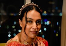 Swara Bhaskar Instagram - Drape it any which way, nothing slays the red carpet like a red sari! Especially when @sandeepkhosla plays fairy Godmother!❣️✨🥰 . Saree: @abujanisandeepkhosla Headpiece: @amamajewels Bangles: @karishma.joolry . Styled by: @prifreebee @a.bee.at.work Hair and photographs: by the all in one magician @antergallactic Make-Up: @makeupbyyaramaziad @lancomepopup Camera thanks to @ddevesharma Fashion Assistant: @v4nyav3rma Cairo, Egypt