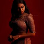 Tanvi Ram Instagram - RED! Photography& Retouching: @arun_payyadimeethal HMUA: @rejishaeveryouth Jewellery: @tharakansroyaljewellery Costume: @prakrithi_by_ramya Art: @byjummangalath1 Photography team :@_creative_folksy_ Bts: @mr__s_r_p__ Studio: @shadowfx2021