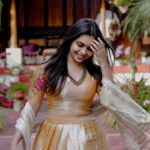 Tanvi Ram Instagram - Onam🌸 Photography - @malludronetraveller Costume - @jazaashdesignstudio Makeup - @elsamma_johnson_ Location - @ricevillagehomestay #onam #onam2022 #instagram #instagood #instapic