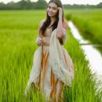 Tanvi Ram Instagram - Onam🌸 Photography - @malludronetraveller Costume - @jazaashdesignstudio Makeup - @elsamma_johnson_ Location - @ricevillagehomestay #onam #onam2022 #instagram #instagood #instapic