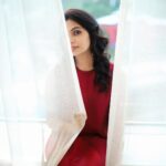 Tanvi Ram Instagram - ♥️ Photography - @athul_krishna________ Costume - @korvaiindia MUA - @jo_makeup_artist Styling - @keepitstylish_by_ammu #red #tanviram #instagood #instagram #instafashion #instadaily #happy