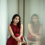 Tanvi Ram Instagram - ♥️ Photography - @athul_krishna________ Costume - @korvaiindia MUA - @jo_makeup_artist Styling - @keepitstylish_by_ammu #red #tanviram #instagood #instagram #instafashion #instadaily #happy