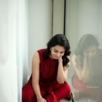 Tanvi Ram Instagram - ♥️ Photography - @athul_krishna________ Costume - @korvaiindia MUA - @jo_makeup_artist Styling - @keepitstylish_by_ammu #red #tanviram #instagood #instagram #instafashion #instadaily #happy