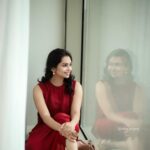Tanvi Ram Instagram - ♥️ Photography - @athul_krishna________ Costume - @korvaiindia MUA - @jo_makeup_artist Styling - @keepitstylish_by_ammu #red #tanviram #instagood #instagram #instafashion #instadaily #happy