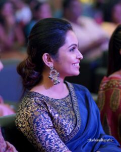 Tanvi Ram Instagram - ♥️ @jazaashdesignstudio😘 thank you for this beautiful attire! Always hand in hand when I require you☺️ PC - @_thrilokadhipathi_ @2328_uhcik_miror_me Styling - @vrinda_sk_ Accessories - @makeoveravenue Hair - @ravishing_box