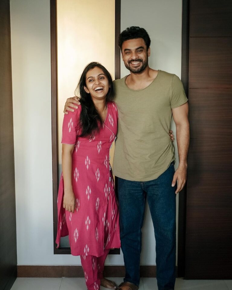 Tanvi Ram Instagram - 10 years of Tovino🔥 So glad to have met and worked with a wonderful soul like you tovi! Am sure you will be that down to earth person you are already and inspire a million more people on how hard-work truly pays off:) You deserve everything thats coming your way. Congratulations again and many more to come♥️ @tovinothomas 👗@rithuclothing