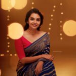 Tanvi Ram Instagram - Happy Diwali✨💥 Photography:@arun_payyadimeethal Costume: @teekey_official Styling : @amritha_lakshmi___ Makeup & hair: @sujani_suresh.mua Blouse design : @_taaishbythasnimsalam_ Jewelery : @dehab_bridals Studio: @maxxocreative Bts: @shamnad_wedads Photography team: @rahul_.thuvassery_ , @vishnu__photography___ ,@rizwanmechoth