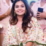 Tanvi Ram Instagram - Happy times♥️ Photographer - @baljithm Courtesy - @aiqah_thestore Costume - @lark_studio_ Earrings - @_.p_r_a_p_t_i._