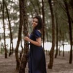 Tanvi Ram Instagram - Tree hugger☺️ @ajay__a_k #green #tanviram #instagood #instagram #instadaily #forest