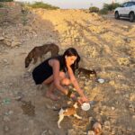 Tara Sutaria Instagram – Evenings with my jaan bachha’s.. 🥹🤍 SO glad to have my little family of puppers here while filming in Rajasthan and grateful to have found them so we could help them heal and eat better. 🐶🤍