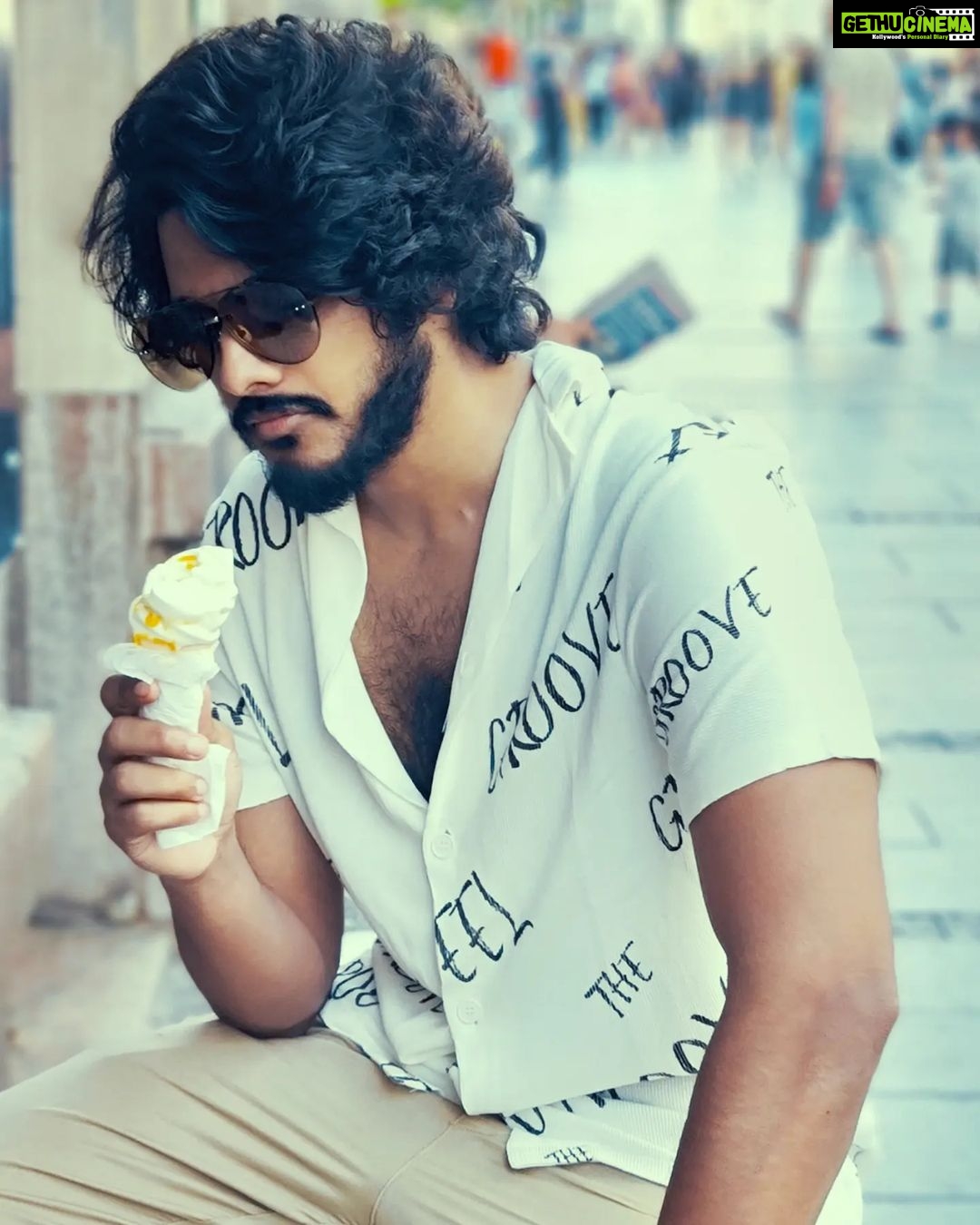 Teja Sajja - 47.9K Likes - Head says “go to the gym.”
Heart says “eat some ice cream.”
My priorities are clear 🤷🏻♂️
#vacationmode #vacationvibes