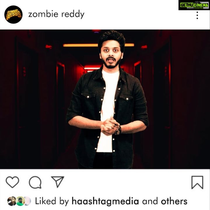 Teja Sajja Instagram - High On Laughter Vaccination! ✨😃 4️⃣Days To Go For #ZombieReddy 🧟♂️ A @PrasanthVarma Film! 🎬 @tejasajja123 @iamMarkKRobin #RajShekarVarma @AppleTreeOffl @adityamusic @HaashtagMedia #ZombieReddyOnFeb5th 🧟♂️
