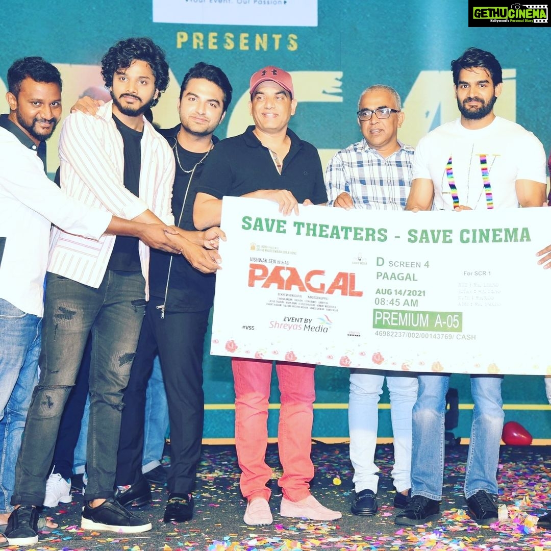 Teja Sajja - 63.9K Likes - #Paagal is a film full of so many of my friends and I wish for nothing less than a blockbuster for all of them! 😊
@vishwaksens #bekkemvenugopal #nareshkupili @vijay_binni @radhan_music @nivethapethuraj @simranchoudhary @garrybh1988 @kk_writer1