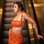 Tejasswi Prakash Instagram - Stairway to freedom 🌞 . . . Style by : @kmundhe4442 Outfit by : @meghakapoorlabel Mua : @ridamakeovers Hairstylist : @sunnyhairartist Photography by : @shivamduaphotography