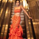 Tejasswi Prakash Instagram - Stairway to freedom 🌞 . . . Style by : @kmundhe4442 Outfit by : @meghakapoorlabel Mua : @ridamakeovers Hairstylist : @sunnyhairartist Photography by : @shivamduaphotography