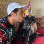Thakur Anoop Singh Instagram - Today also happens to be my little baby Shadows First Birthday in this world!!!! Had to make it special for my boy with his fav gluten free chocolate brownie cake!!! Check out the last video to know how difficult it is to get pictures with him 😄
