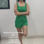 Tina Desai Instagram - My sister feels it's more about concentration than about body age. I held for almost 2 mins so I've clocked back to my previous birth I think😆 Lemme know how u fare if u try this!!