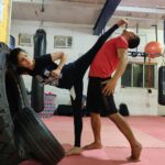 Tina Desai Instagram - My teacher @axnmaniac turns stretching sessions into funny but cool action shots! 😁😁😁