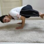 Tina Desai Instagram - Side crow pose! Eeehaaaa!!!