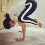Tina Desai Instagram - 1) Headstand off the wall 2) Kakasana or crow pose 3) Handstand with wall support 4) Mayuraasana All tough, all fun, all work in progress. Yay!!!
