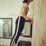 Tina Desai Instagram - 1) Headstand off the wall 2) Kakasana or crow pose 3) Handstand with wall support 4) Mayuraasana All tough, all fun, all work in progress. Yay!!!