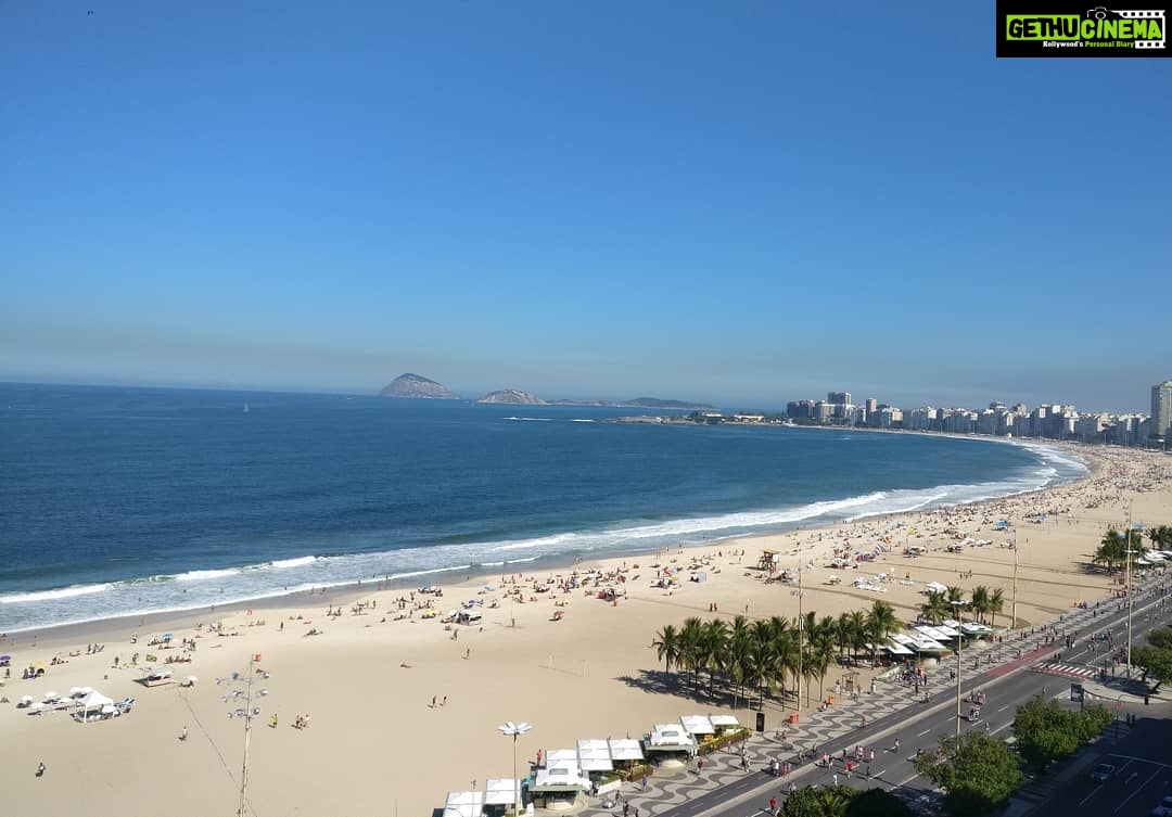 Tina Desai Instagram - #Copacabana beach will forever be in my heart ❤️ #Brazil #riodejaniero #atlanticocean #roomwithaview #foreveronvacation