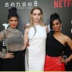 Tina Desai Instagram – ❤️❤️❤️❤️❤️ #Sense8 #finale #netflix #redcarpet #premiere #losangeles
Makeup: @brandyallen Hair: @tymwallacehair Outfit: @perniaspopupshop @sanyajain 
Thanks team! I loved the look!!!